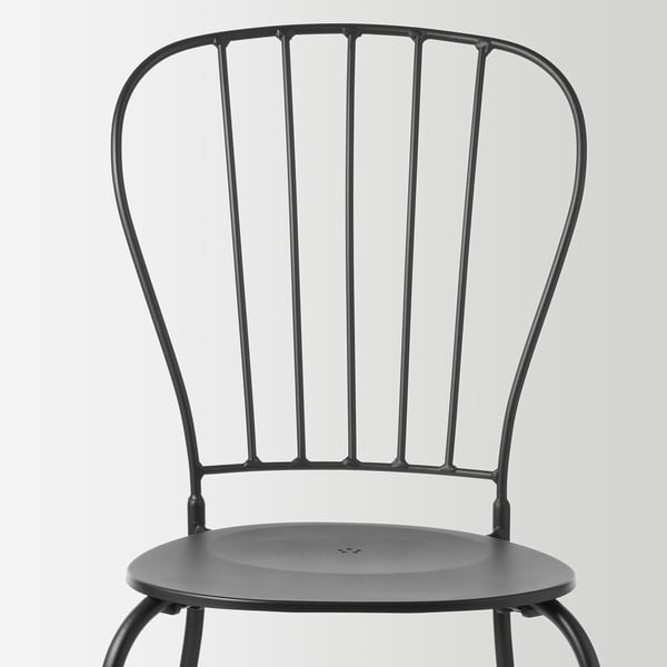 LÄCKÖ chair, outdoor, grey, 36x87x52 cm