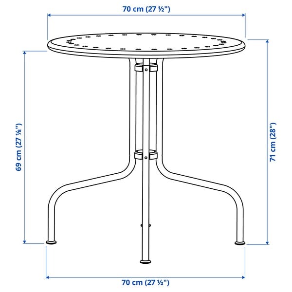 Ikea LÄCKÖ Table+2 garden chairs - grey/Frösön/Duvholmen beige