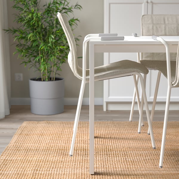 LÄKTARE conference chair, light beige/white, 55x84x50 cm