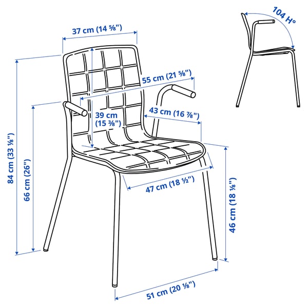 LÄKTARE conference chair, light beige/black, 55x84x50 cm