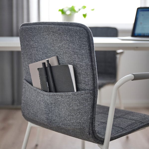 Ikea LÄKTARE - Meeting chair, smoke grey/white ,