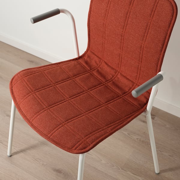 LÄKTARE conference chair, red/white, 47x84x50 cm