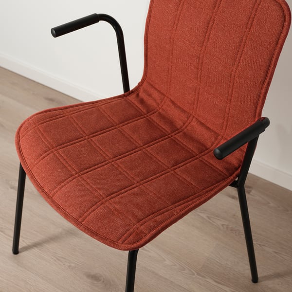 LÄKTARE conference chair, red/black, 47x84x50 cm