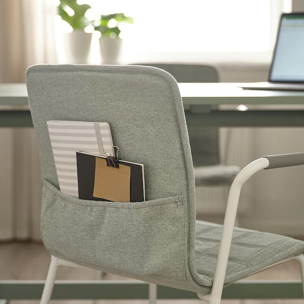 Ikea LÄKTARE - Meeting chair, light green/white ,