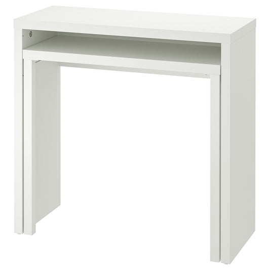 LÄNGDHOPP pull-out desk, white, 90x39/71 cm