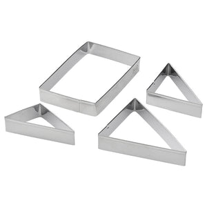 Ikea LÄTTBAKAD - Cookie cutter, set of 4, stainless steel