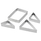 LÄTTBAKAD cookie cutter, set of 4, stainless steel