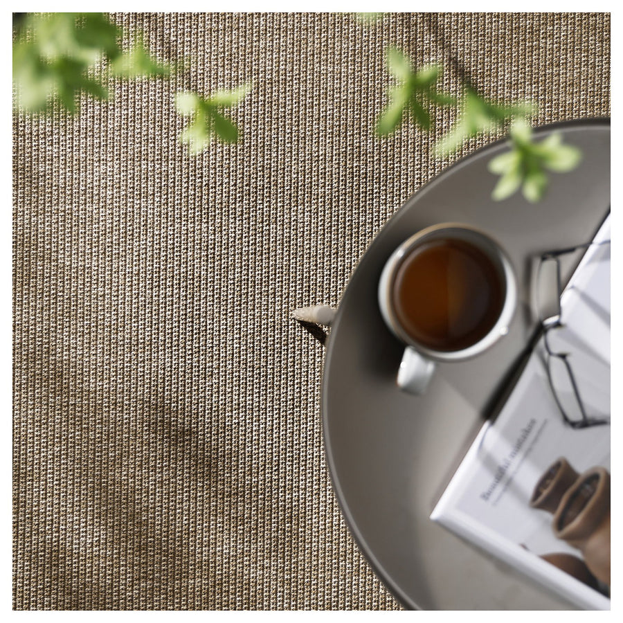 LÄTTBETONG rug flatwoven, in/outdoor, beige/light brown, 230x160 cm
