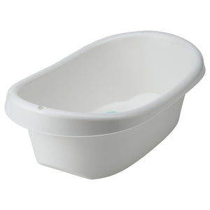 LÄTTSAM baby bath, white/turquoise, 50x30 cm