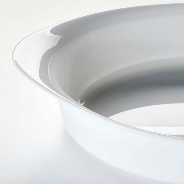LÄTTVIKTIG oven dish, white, 30x19 cm
