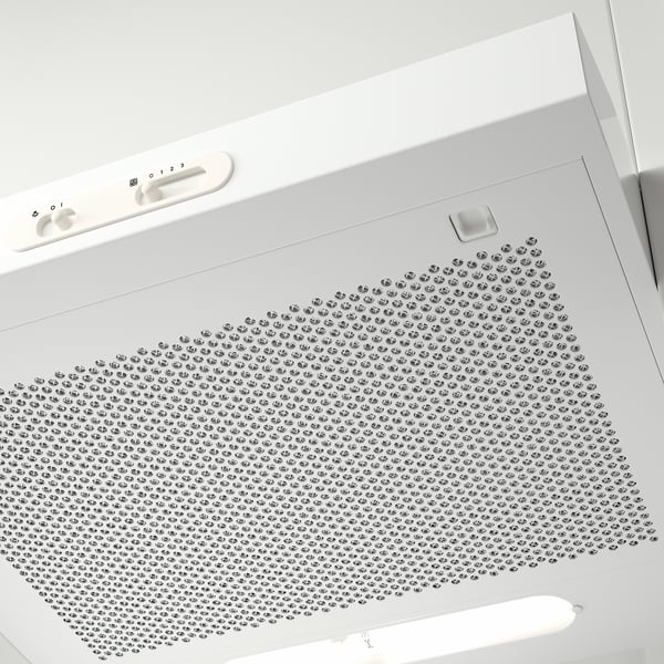 LAGAN wall mounted extractor hood, white, 60 cm