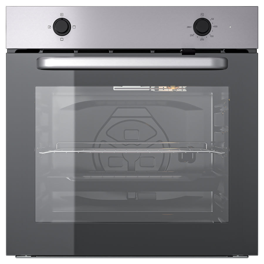 LAGAN oven, stainless steel colour, 59.4x59.5x56.7 cm