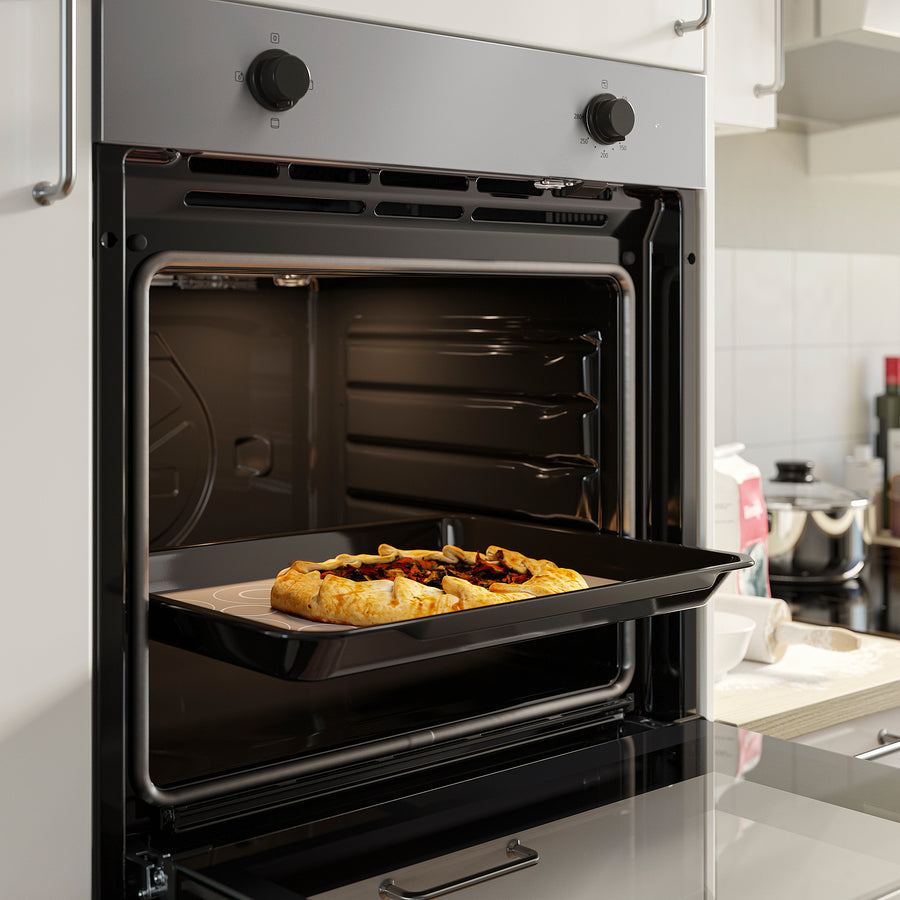 LAGAN oven, stainless steel colour, 59.4x59.5x56.7 cm