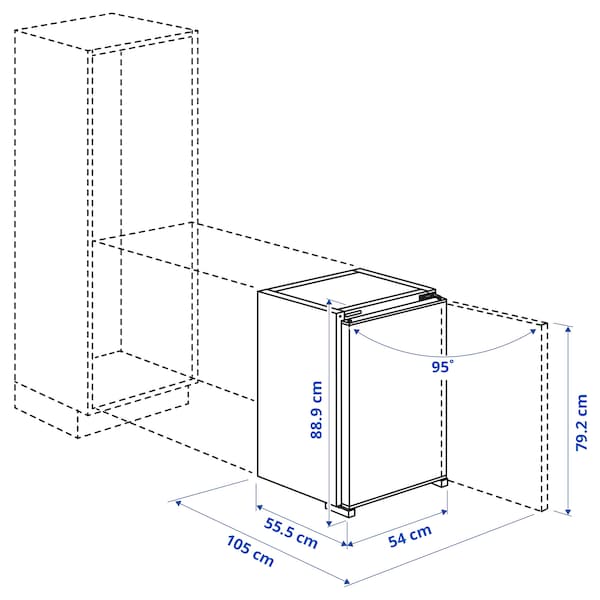 Ikea LAGAN - Refrigerator, integrated,126 l