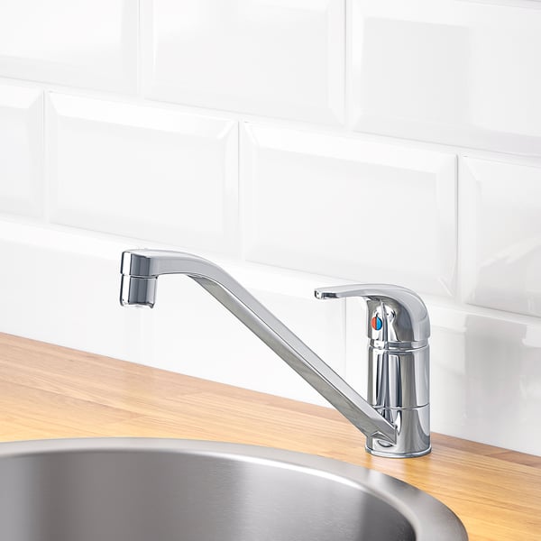 LAGAN single-lever kitchen mixer tap, chrome-plated