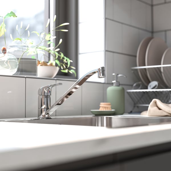 LAGAN single-lever kitchen mixer tap, chrome-plated