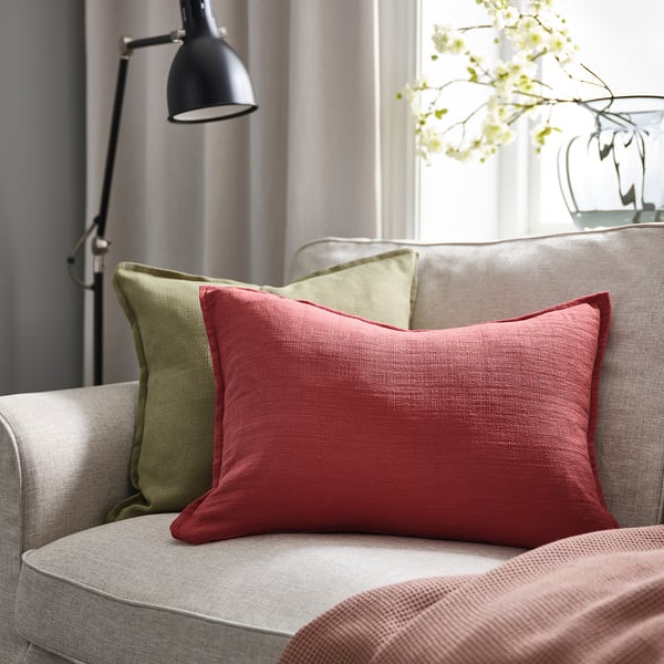 LAGERPOPPEL cushion cover, pink-red, 40x58 cm