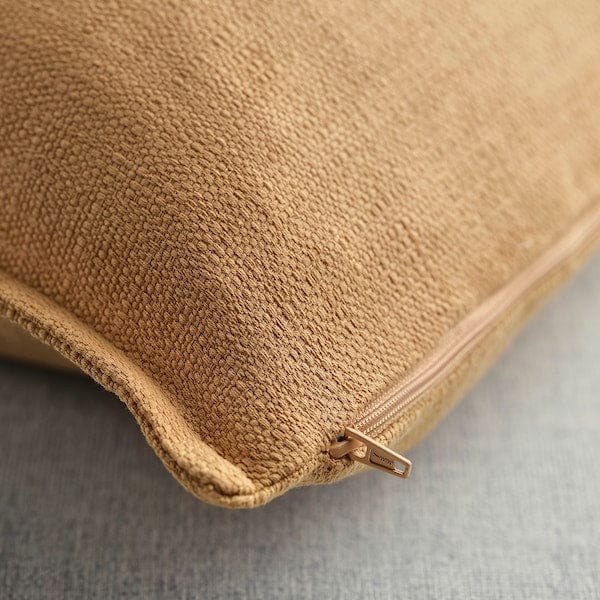 Ikea LAGERPOPPEL - Cushion cover, yellow-beige, 50x50 cm