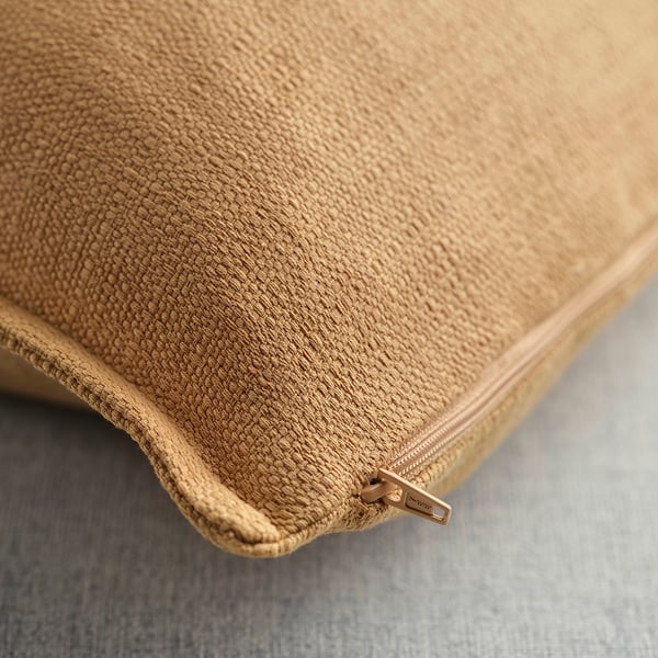 LAGERPOPPEL cushion cover, yellow-beige, 50x50 cm