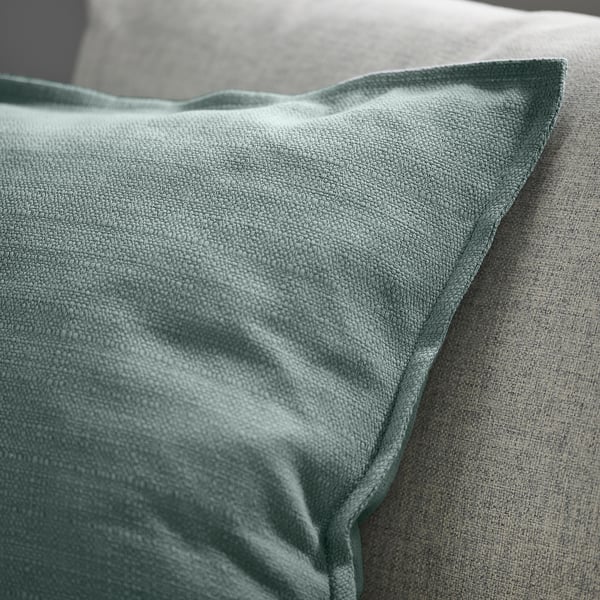 LAGERPOPPEL cushion cover, light blue-grey, 50x50 cm