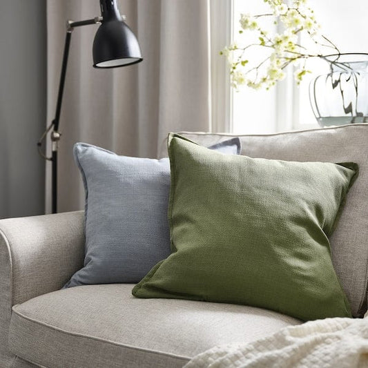 Ikea LAGERPOPPEL - Cushion cover, grey-green, 50x50 cm