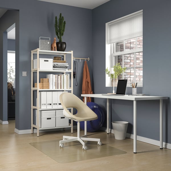 LAGKAPTEN / ADILS desk, white, 140x60 cm