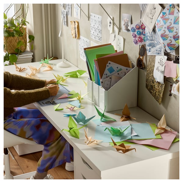 LAGKAPTEN / ALEX desk, white, 200x60 cm