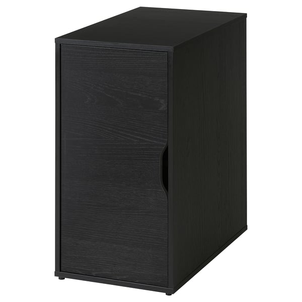 LAGKAPTEN / ALEX desk, black-brown/black, 140x60 cm