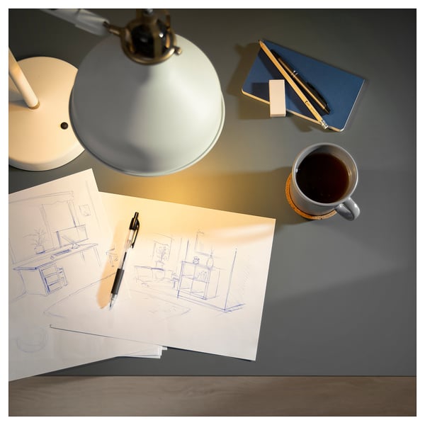 LAGKAPTEN table top, dark grey/wood effect, 140x60 cm