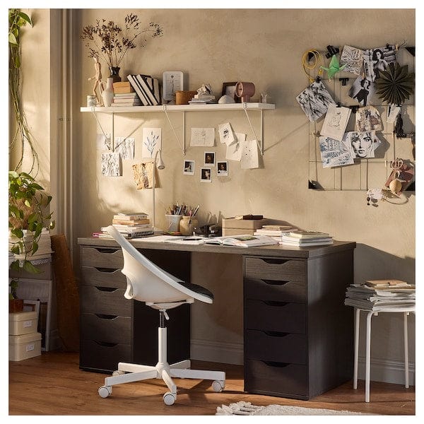 Ikea LAGKAPTEN Table top - black-brown 140x60 cm , 140x60 cm