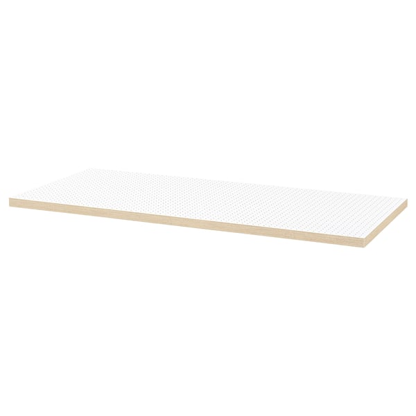 LAGKAPTEN table top, dot pattern black/white, 140x60 cm