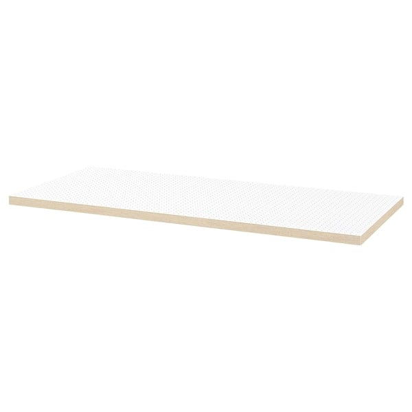 LAGKAPTEN table top, dot pattern black/white, 140x60 cm