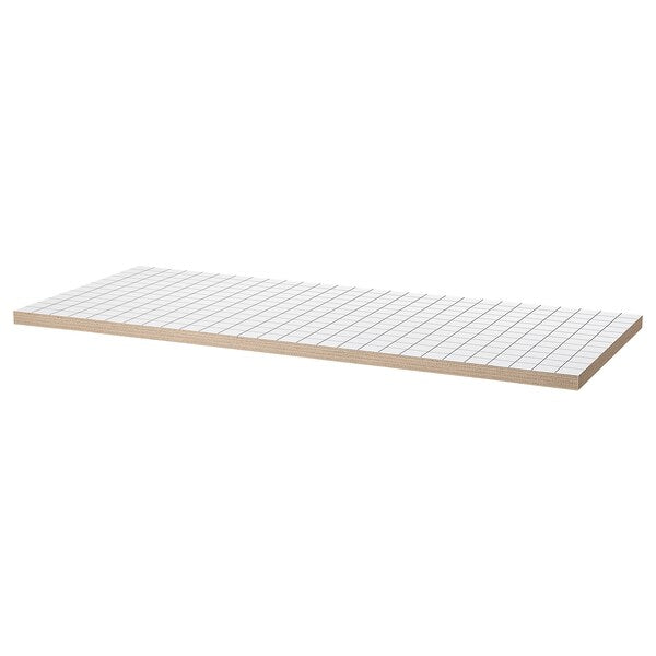LAGKAPTEN / SPÄND desk, white anthracite/black, 140x60 cm