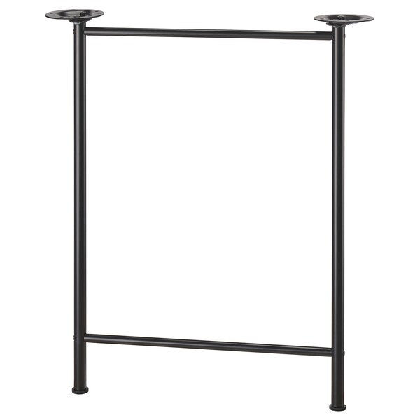 LAGKAPTEN / SPÄND desk, white/black, 140x60 cm