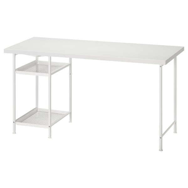 LAGKAPTEN / SPÄND desk, white, 140x60 cm