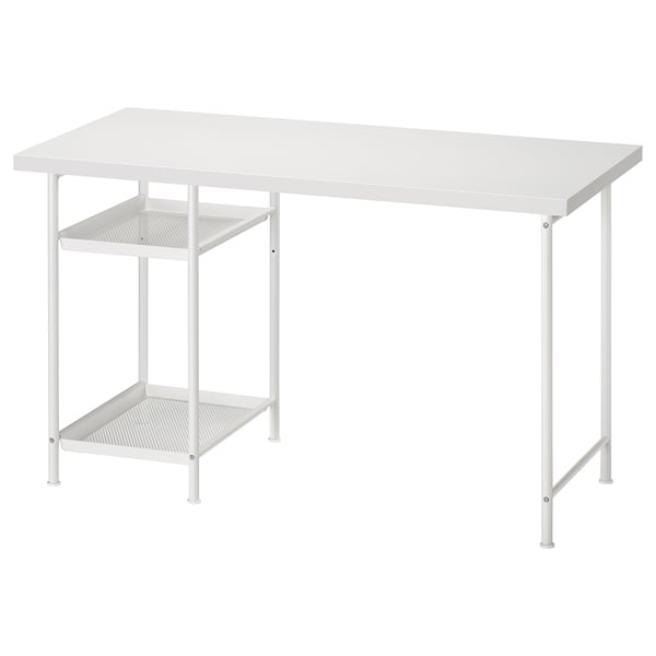 LAGKAPTEN / SPÄND desk, white, 120x60 cm