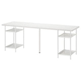 LAGKAPTEN / SPÄND desk, white, 200x60 cm