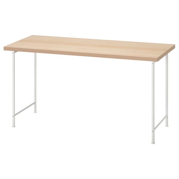 Ikea LAGKAPTEN / SPÄND - Desk, white stained oak effect/white, 140x60 cm