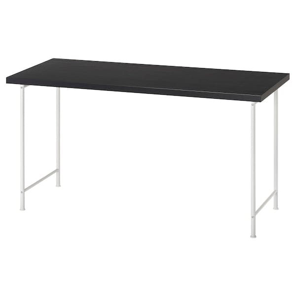 Ikea LAGKAPTEN / SPÄND - Desk, brown-black/white,140x60 cm