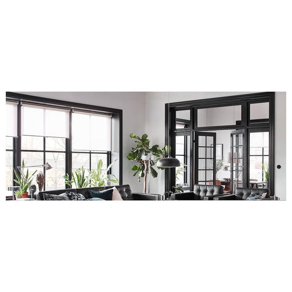 LANDSKRONA 3-seat sofa, with chaise longue/Grann/Bomstad black/metal, 240 cm