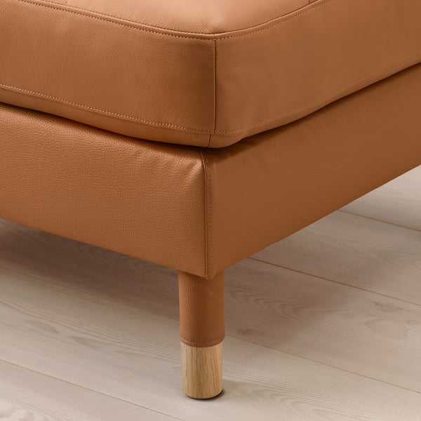 LANDSKRONA footstool, Grann/Bomstad golden-brown/wood, 77x65 cm
