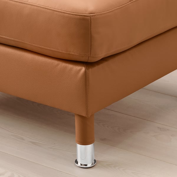 LANDSKRONA footstool, Grann/Bomstad golden-brown/metal, 77x65 cm