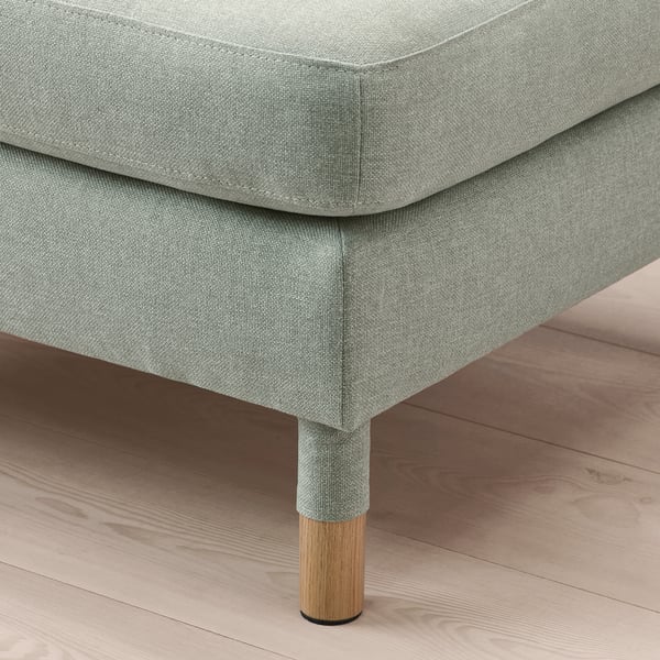 LANDSKRONA footstool, Gunnared light green/wood