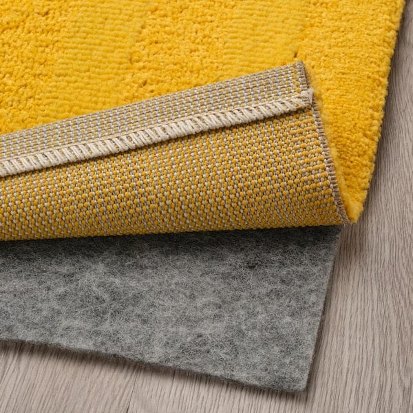 Ikea LANDSVÄG - Carpet, short pile, yellow,60x90 cm