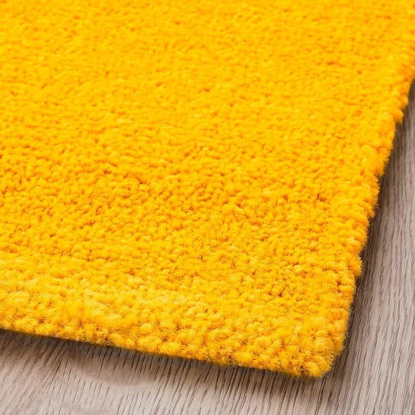 Ikea LANDSVÄG - Carpet, short pile, yellow,160x230 cm