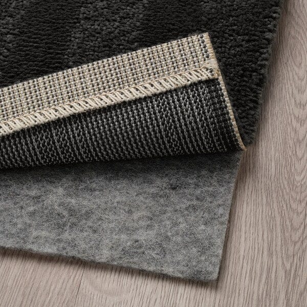 Ikea LANDSVÄG - Carpet, short pile, dark grey,80x150 cm
