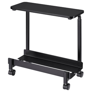 LÅNESPELARE computer cart with shelf, black, 50x27 cm