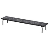 LÅNESPELARE monitor stand, black, 97x19 cm