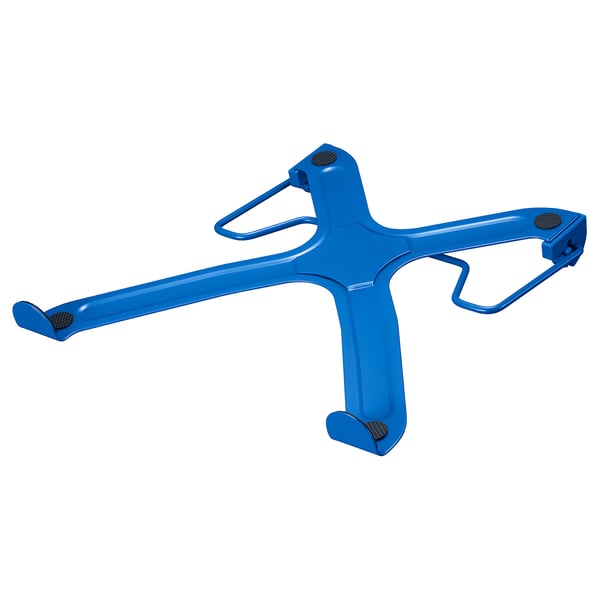 LÅNESPELARE laptop support, foldable/blue, 25x10x25 cm