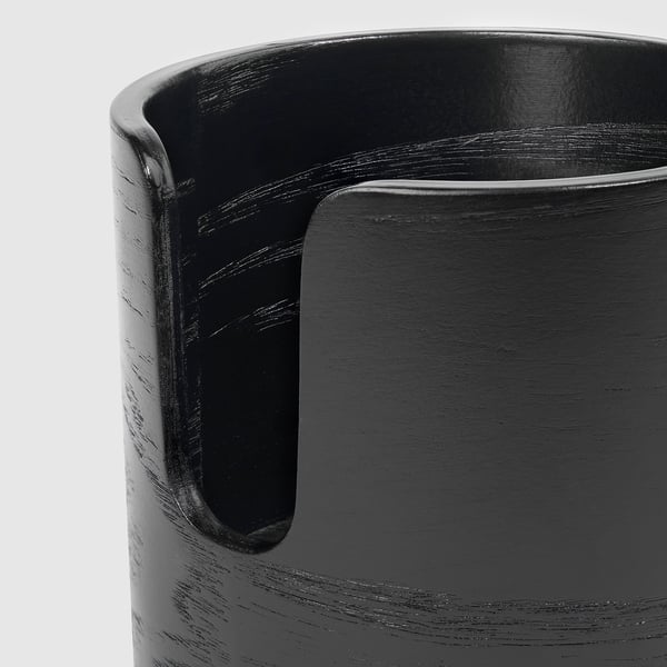 LÅNESPELARE mug holder, black, 11 cm